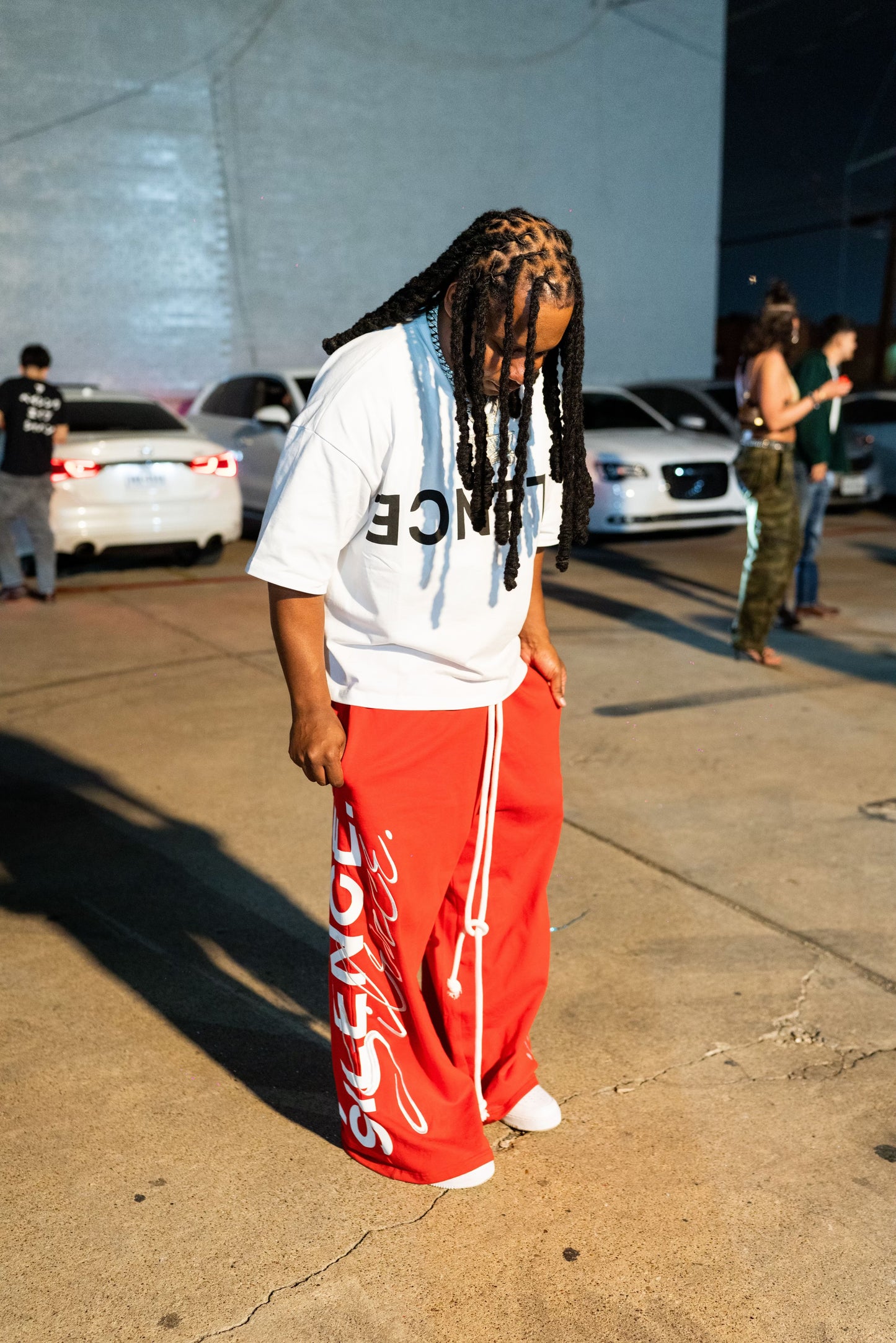 ONYX RED TEARS BOTTOMS IN RED