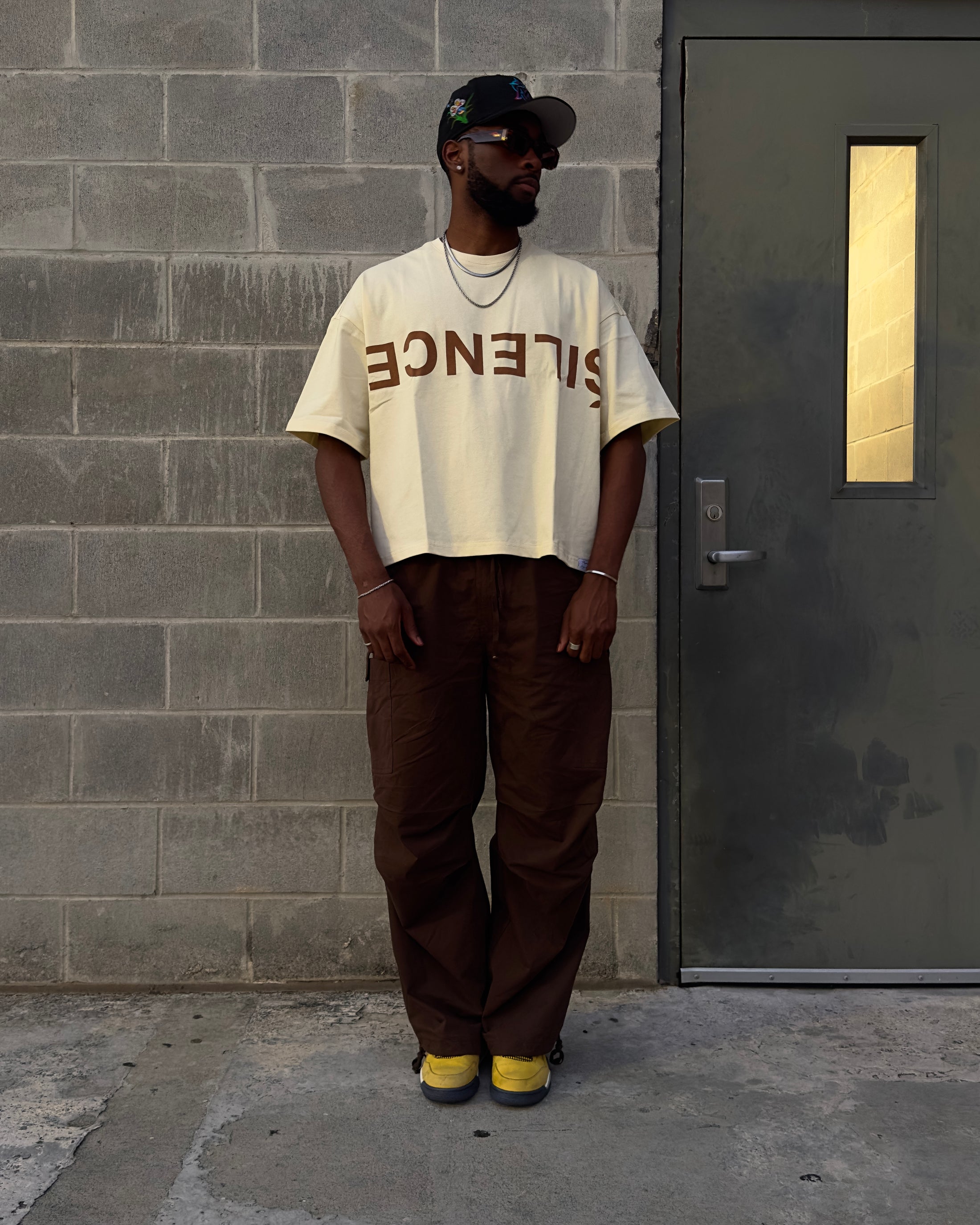 Onyx “silence” Tee - Creme – OnyxApparell