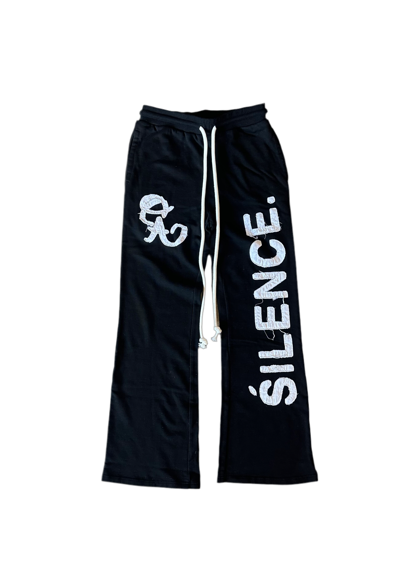 ONYX DISTRESS SWEATS IN BLACK