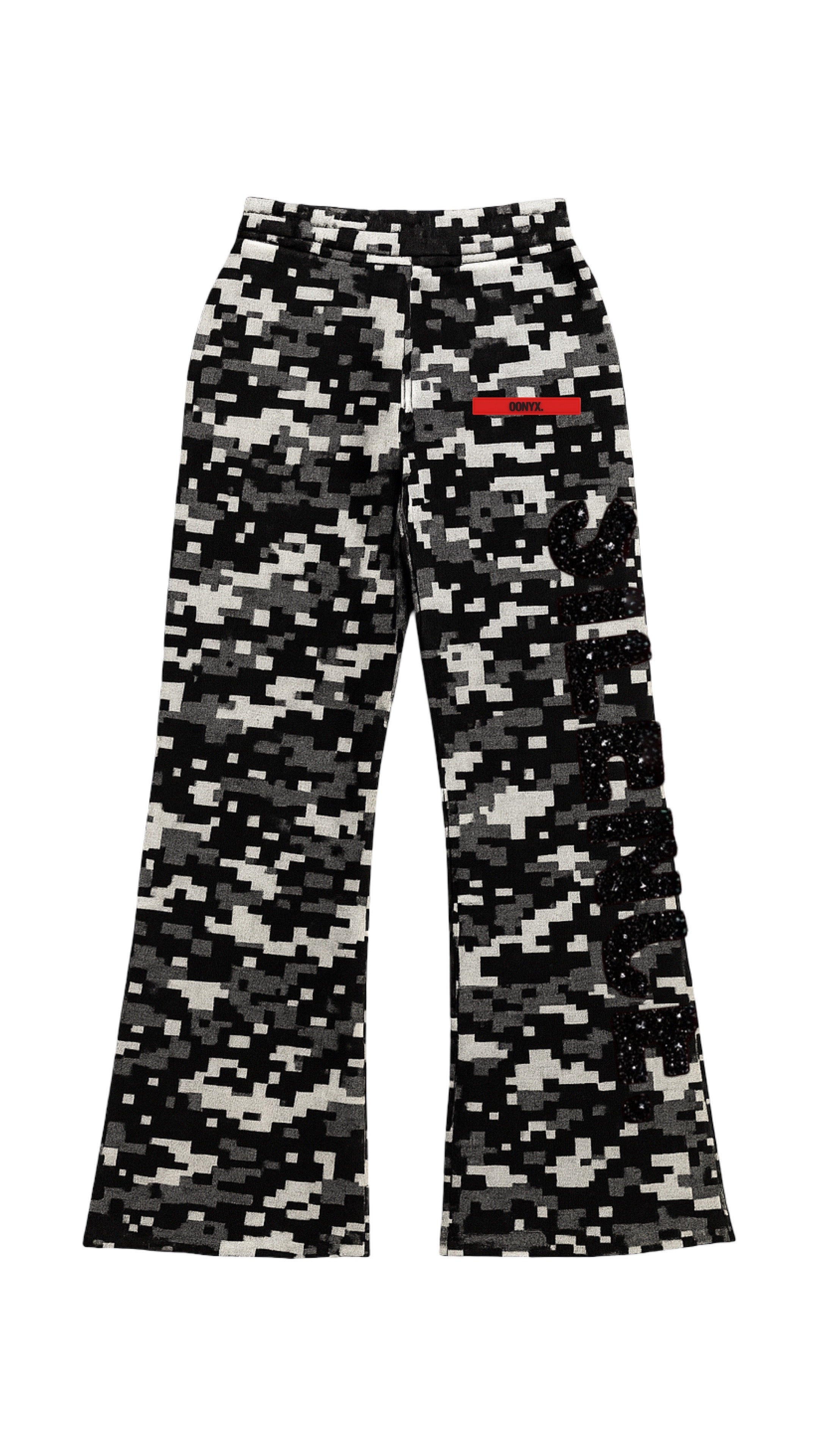 Red Label rhinestone sweats (camo)