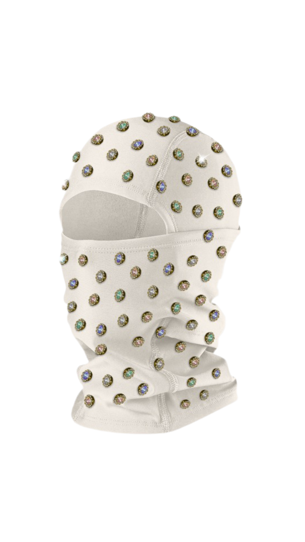 ONYX SKIMASK GEMSTONE IN WHITE