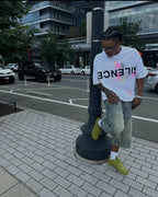 SILENCE By Onyx paint splatter