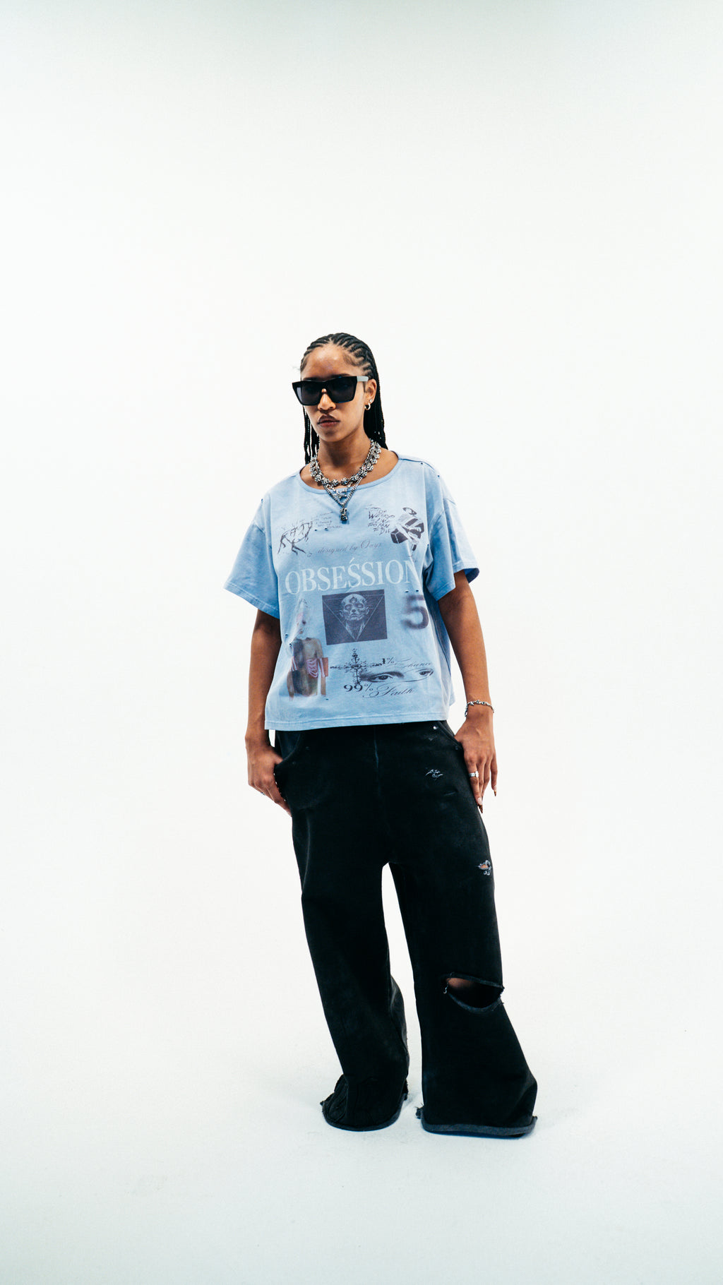 Wax “Oil” sweat-pants