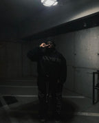 ONYX VVS RHINESTONE HOODIE IN BLACK