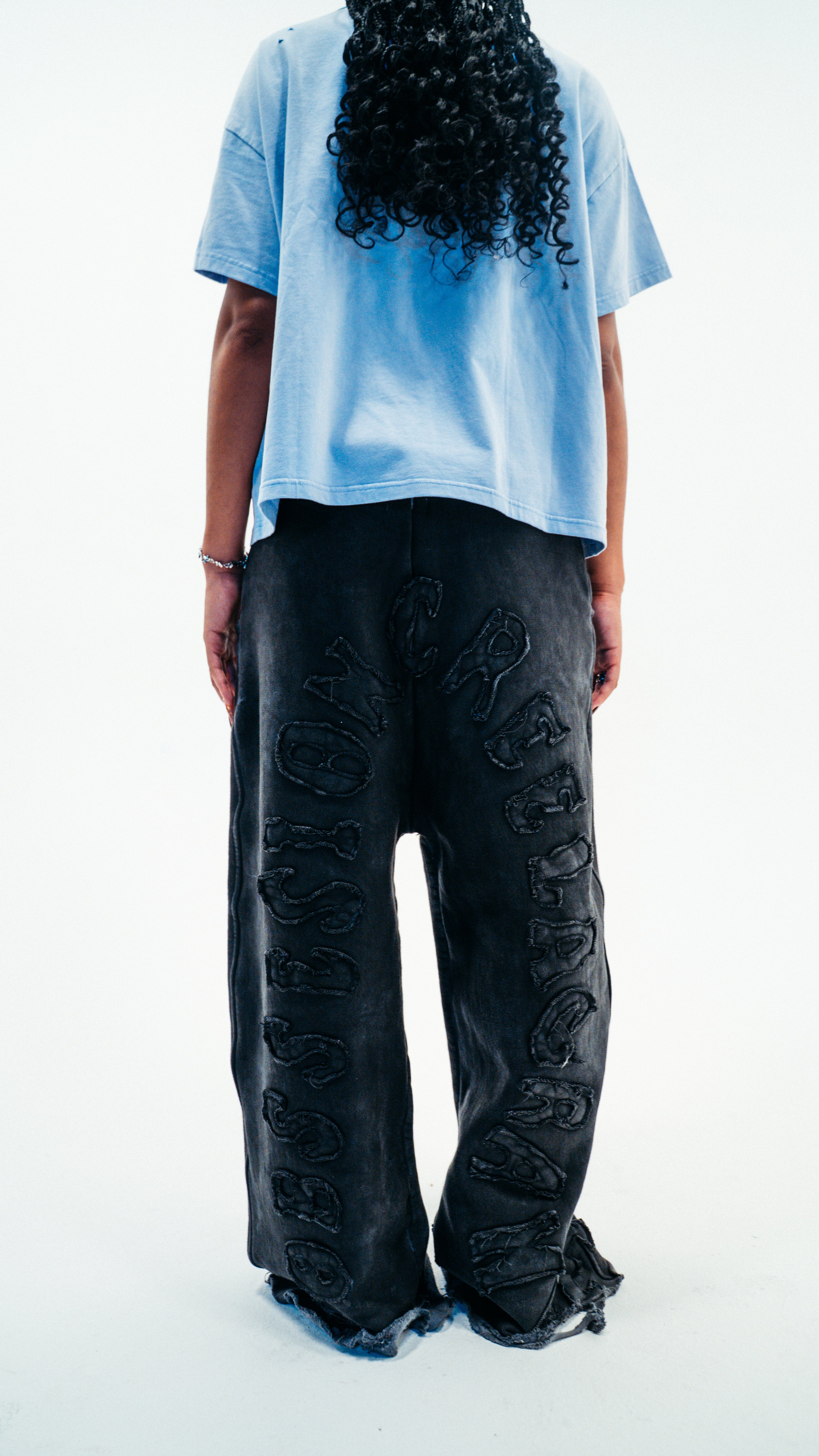 Wax “Oil” sweat-pants