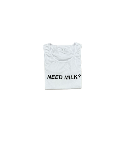 NEED MILK? One piece-white