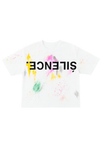 SILENCE By Onyx paint splatter