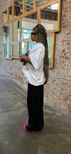 ONYX VVS RHINESTONE BOTTOMS IN BLACK