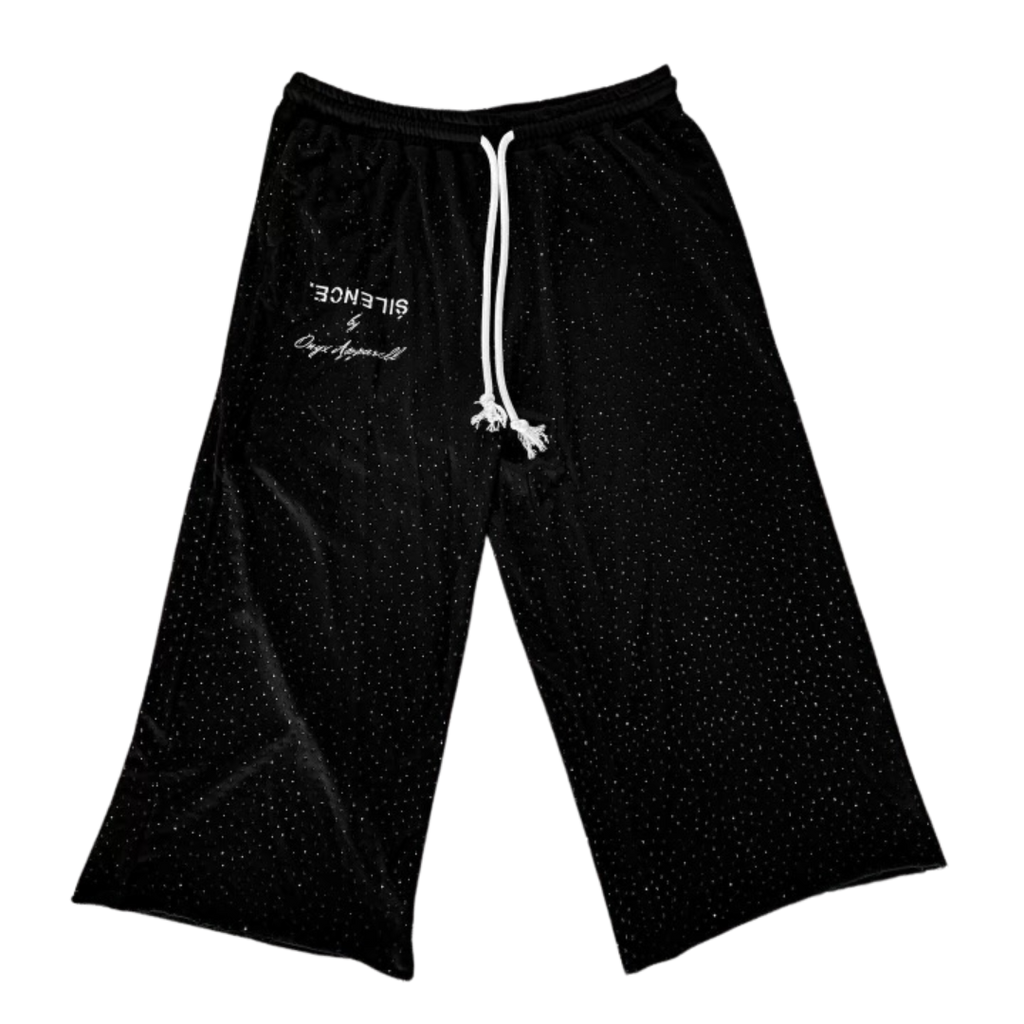 ONYX VVS RHINESTONE BOTTOMS IN BLACK